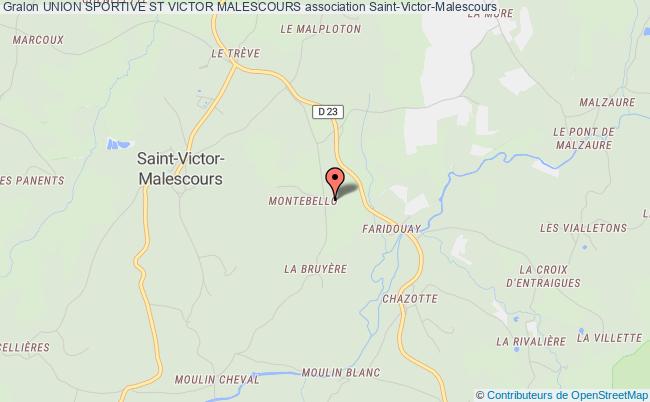 plan association Union Sportive St Victor Malescours Saint-Victor-Malescours