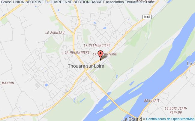 plan association Union Sportive Thouareenne Section Basket Thouaré-sur-Loire
