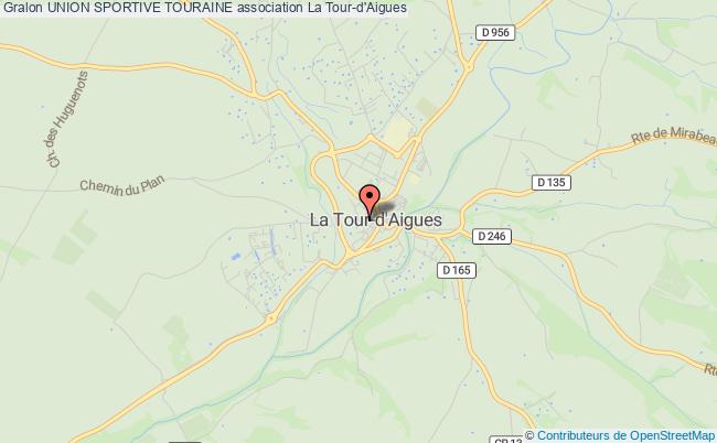 plan association Union Sportive Touraine Tour-d'Aigues