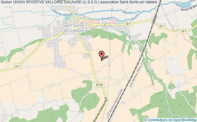 plan association Union Sportive Valloire Galaure (u.s.v.g.) Saint-Sorlin-en-Valloire