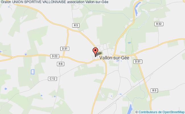 plan association Union Sportive Vallonnaise Vallon-sur-Gée
