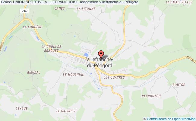 plan association Union Sportive Villefranchoise Villefranche-du-Périgord