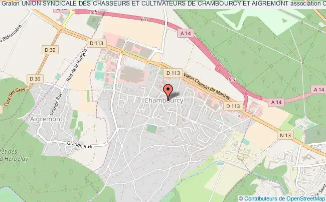 plan association Union Syndicale Des Chasseurs Et Cultivateurs De Chambourcy Et Aigremont Chambourcy