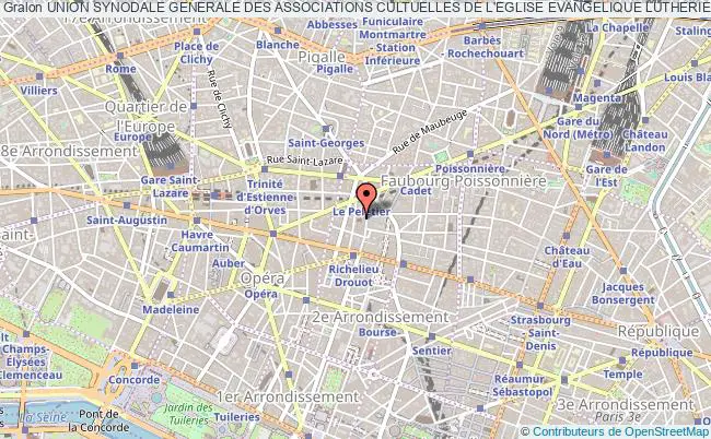 plan association Union Synodale Generale Des Associations Cultuelles De L'eglise Evangelique Lutherienne De France Paris