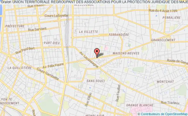 plan association Union Territoriale Regroupant Des Associations Pour La Protection Juridique Des Majeurs (utra Pjm) Lyon
