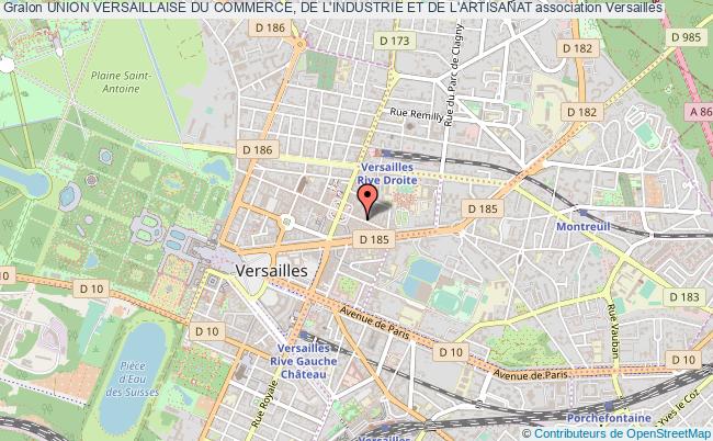 plan association Union Versaillaise Du Commerce, De L'industrie Et De L'artisanat Versailles