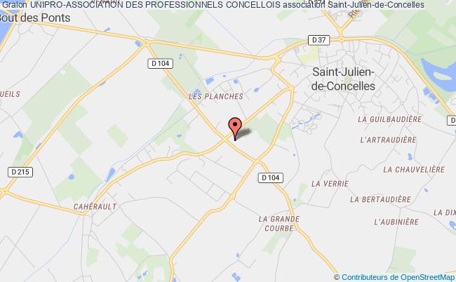 plan association Unipro-association Des Professionnels Concellois Saint-Julien-de-Concelles