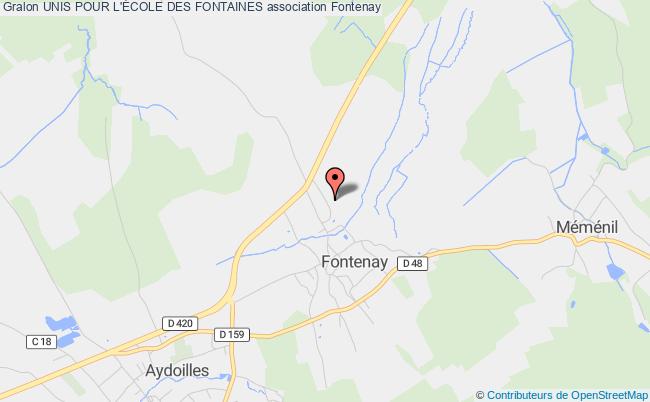 plan association Unis Pour L'École Des Fontaines Fontenay