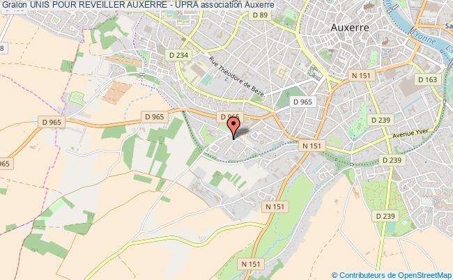 plan association Unis Pour Reveiller Auxerre - Upra Auxerre