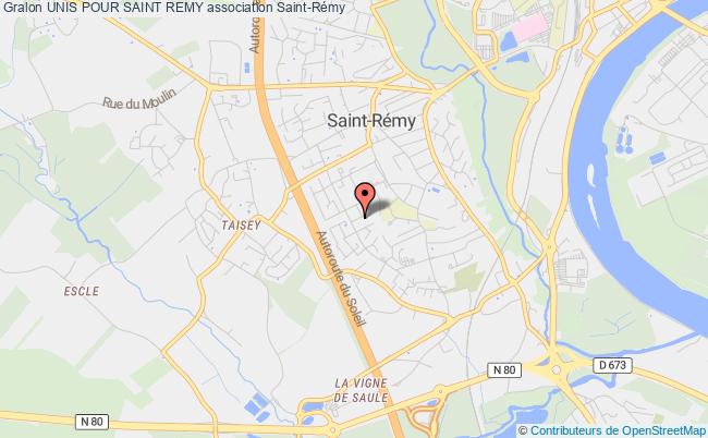 plan association Unis Pour Saint Remy Saint-Rémy