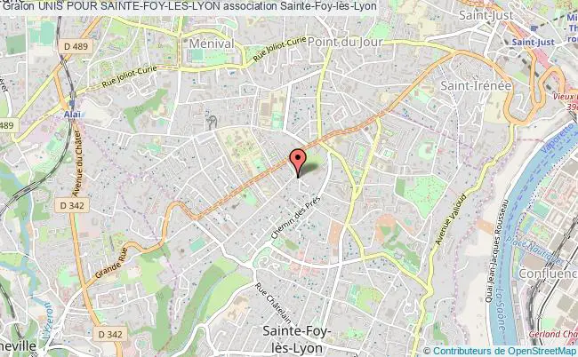 plan association Unis Pour Sainte-foy-les-lyon Sainte-Foy-lès-Lyon