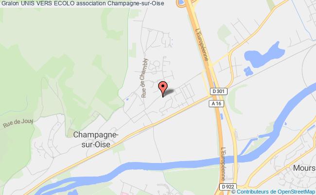 plan association Unis Vers Ecolo Champagne-sur-Oise