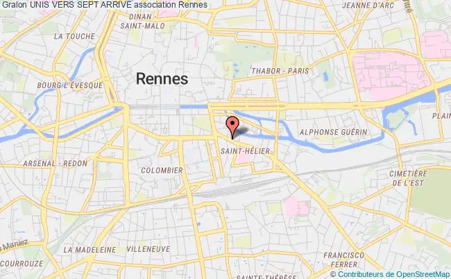 plan association Unis Vers Sept Arrive Rennes