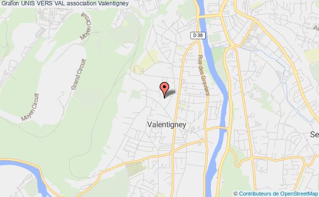 plan association Unis Vers Val Valentigney