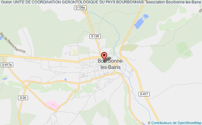 plan association Unite De Coordination Gerontologique Du Pays Bourbonnais. Bourbonne-les-Bains