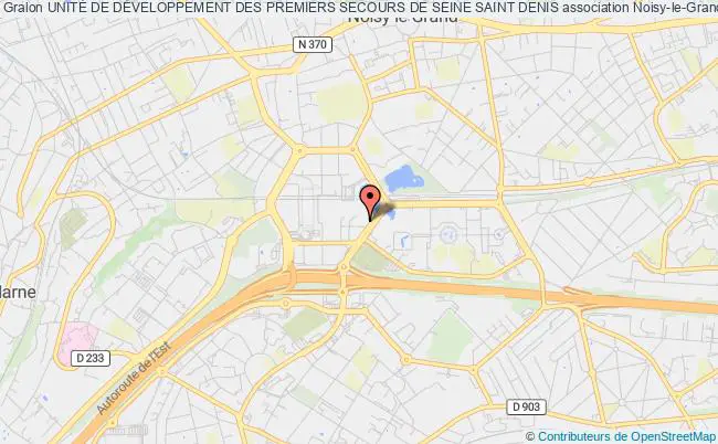 plan association UnitÉ De DÉveloppement Des Premiers Secours De Seine Saint Denis Noisy-le-Grand