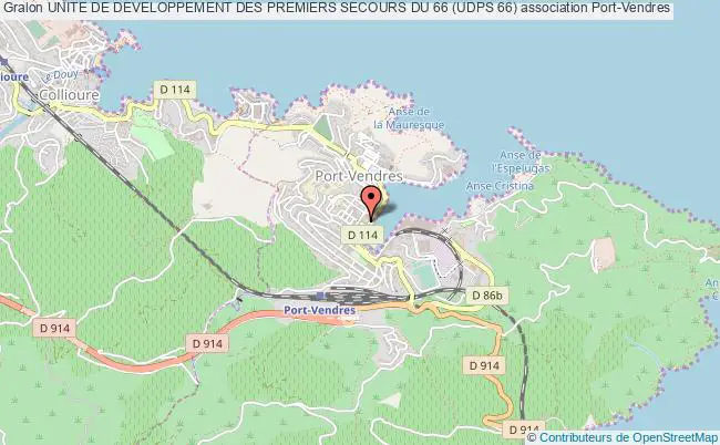 plan association Unite De Developpement Des Premiers Secours Du 66 (udps 66) Port-Vendres
