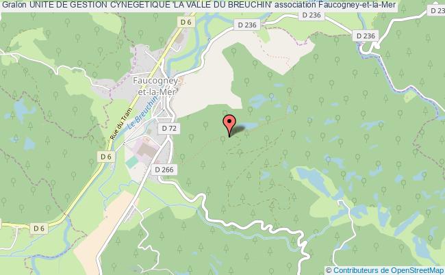 plan association Unite De Gestion Cynegetique 'la Valle Du Breuchin' Faucogney-et-la-Mer