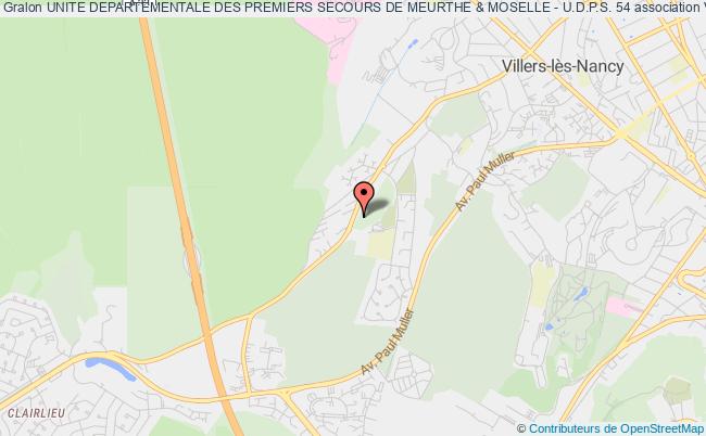 plan association Unite Departementale Des Premiers Secours De Meurthe & Moselle - U.d.p.s. 54 Villers-lès-Nancy