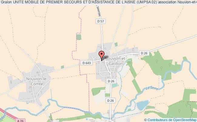 plan association Unite Mobile De Premier Secours Et D'assistance De L'aisne (umpsa 02) Nouvion-et-Catillon