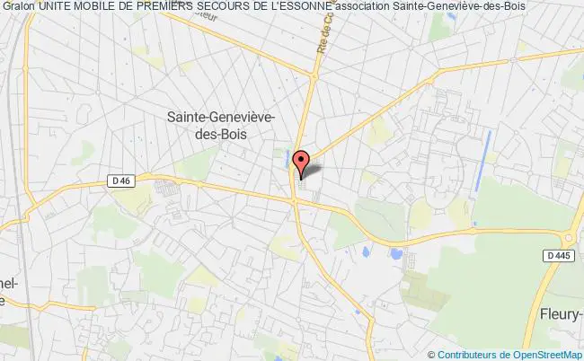 plan association Unite Mobile De Premiers Secours De L'essonne Sainte-Geneviève-des-Bois