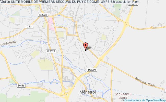 plan association Unite Mobile De Premiers Secours Du Puy De Dome (umps 63) Riom