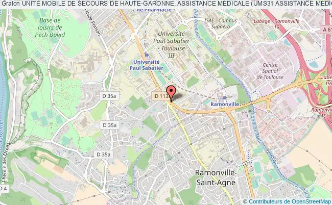 plan association UnitÉ Mobile De Secours De Haute-garonne, Assistance MÉdicale (ums31 Assistance MÉdicale) Toulouse