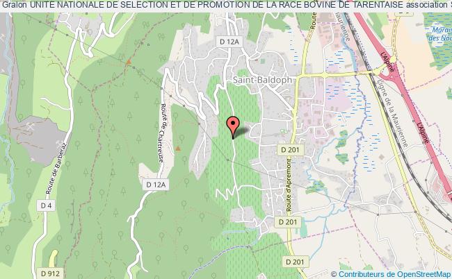 plan association Unite Nationale De Selection Et De Promotion De La Race Bovine De Tarentaise Saint-Baldoph
