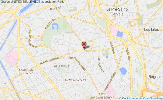plan association United Belleville Paris 11e