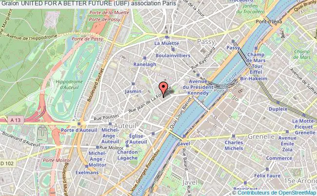 plan association United For A Better Future (ubf) Paris