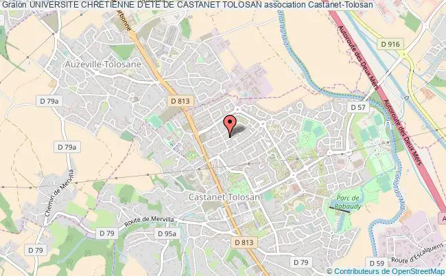 plan association Universite Chretienne D'ete De Castanet Tolosan Castanet-Tolosan