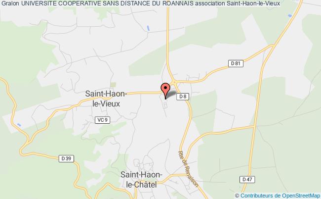 plan association Universite Cooperative Sans Distance Du Roannais Saint-Haon-le-Vieux