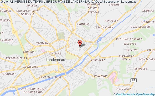 plan association Universite Du Temps Libre Du Pays De Landerneau-daoulas Landerneau
