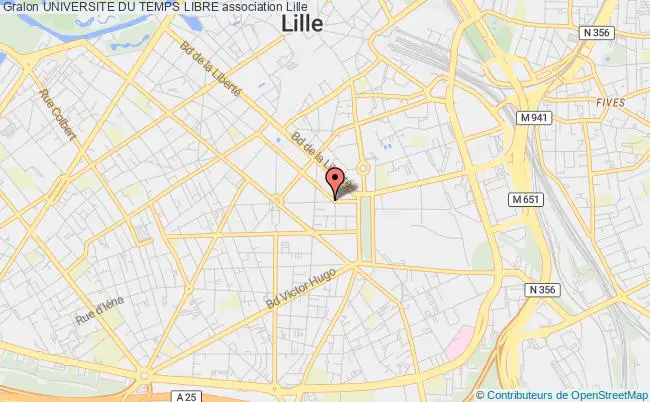 plan association Universite Du Temps Libre Lille