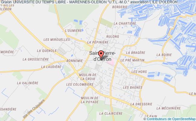 plan association Universite Du Temps Libre - Marennes-oleron "u.t.l.-m.o." Saint-Pierre-d'Oléron