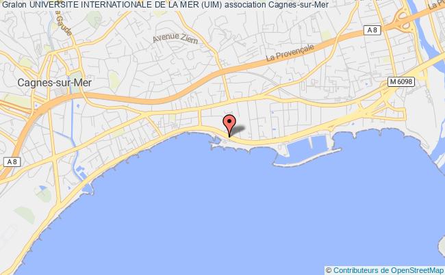 plan association Universite Internationale De La Mer (uim) Cagnes-sur-Mer
