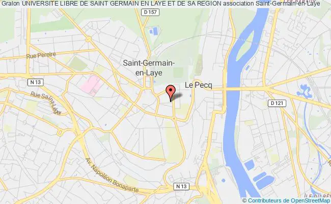 plan association Universite Libre De Saint Germain En Laye Et De Sa Region Saint-Germain-en-Laye