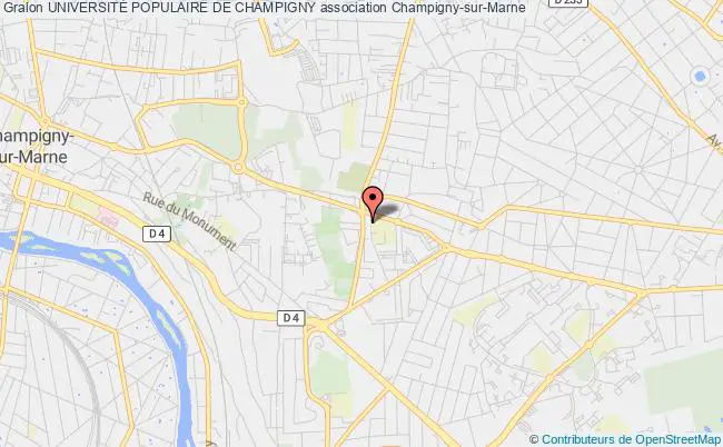 plan association UniversitÉ Populaire De Champigny Champigny-sur-Marne