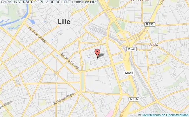 plan association Universite Populaire De Lille Lille