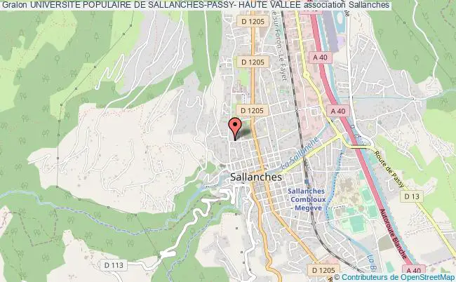 UNIVERSITE POPULAIRE DE SALLANCHES-PASSY- HAUTE VALLEE