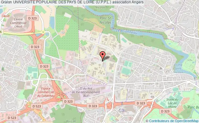 plan association Universite Populaire Des Pays De Loire (u.p.p.l.) Angers
