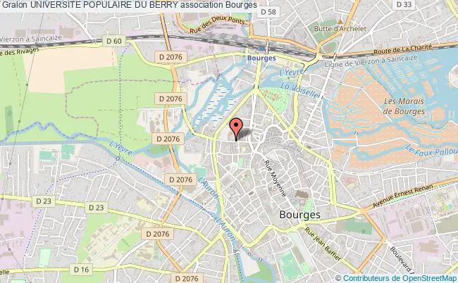 plan association Universite Populaire Du Berry Bourges