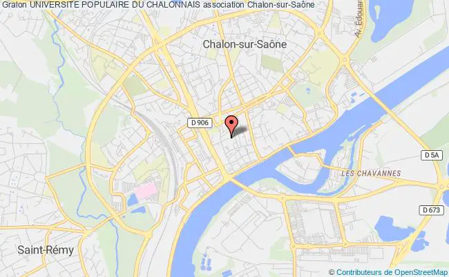 plan association Universite Populaire Du Chalonnais Chalon-sur-Saône