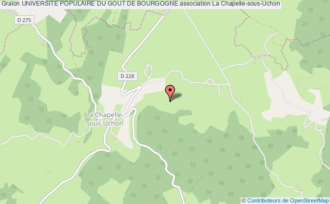 plan association Universite Populaire Du Gout De Bourgogne La    Chapelle-sous-Uchon