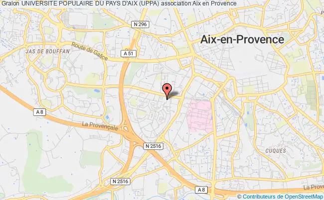 plan association Universite Populaire Du Pays D'aix (uppa) Aix-en-Provence