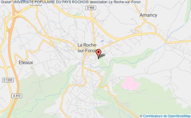 plan association Universite Populaire Du Pays Rochois La    Roche-sur-Foron