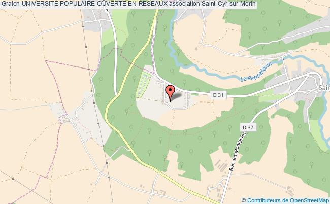 plan association Universite Populaire Ouverte En Reseaux Saint-Cyr-sur-Morin