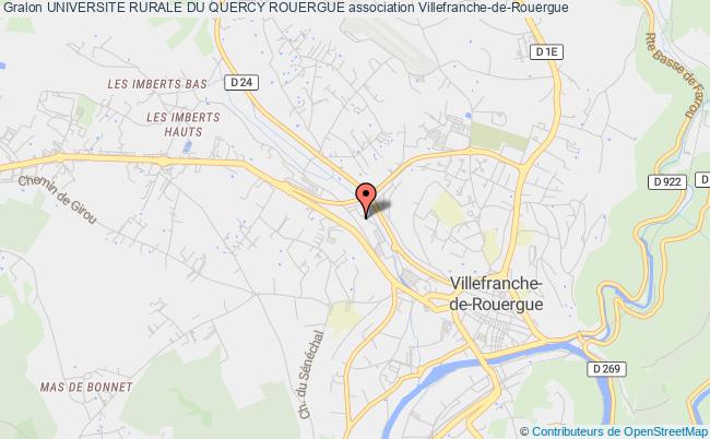 plan association Universite Rurale Du Quercy Rouergue Villefranche-de-Rouergue