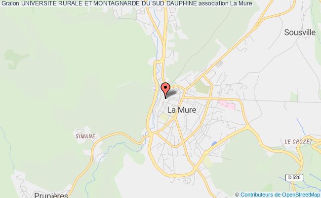 plan association Universite Rurale Et Montagnarde Du Sud Dauphine La Mure