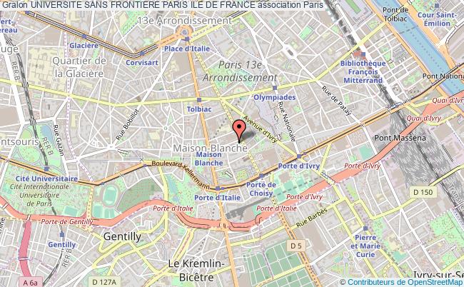plan association Universite Sans Frontiere Paris Ile De France Paris